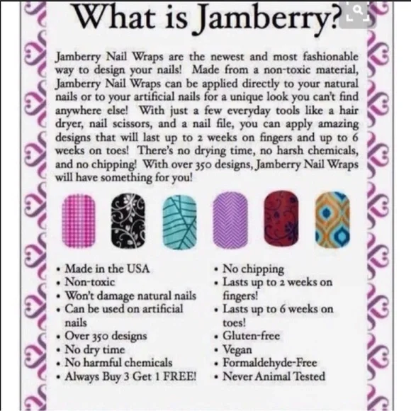 Jamberry Wraps, Fountain of Youth, Full Set - Picture 5 of 6
